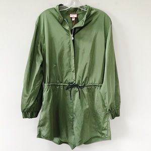 Hunter | LS Olive Green Zippered Romper Medium